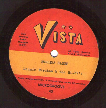 Donnie Farnham and the Hi Fi's Vista record